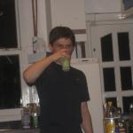 Josh mixing the Drink of Death ... mmm good!