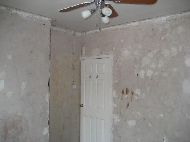 Checkpoint of wall condition before plastering - door wall, chimney wall