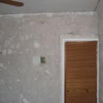 Checkpoint of wall condition before plastering - door wall