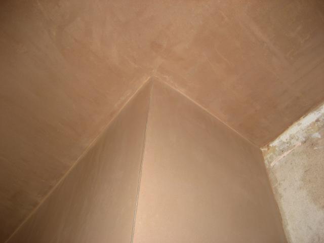 Plastering Day 1 - chimney breast and ceiling done