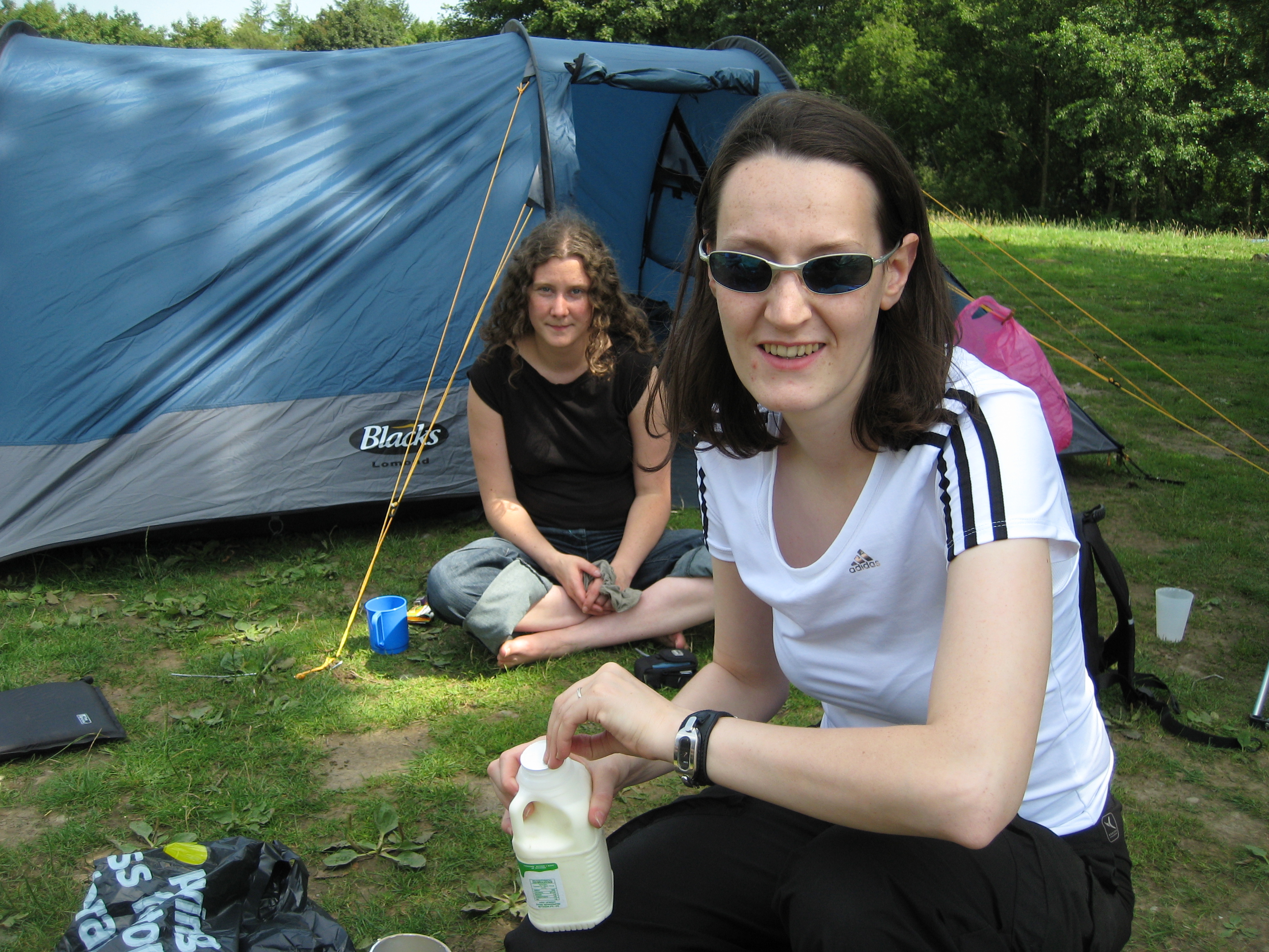 Dossing around the campsite - Friday