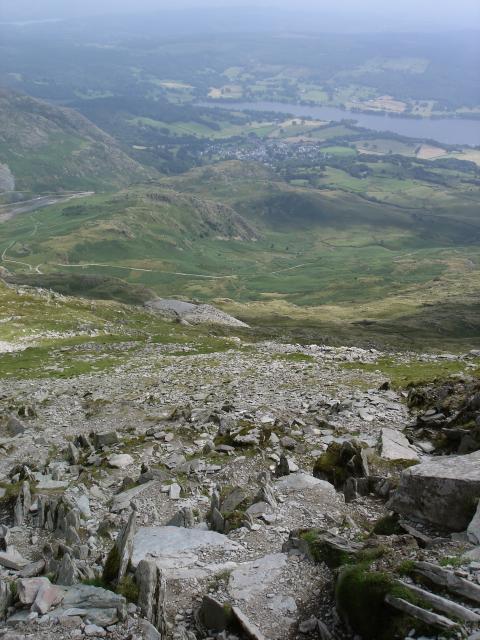 View back to Coniston